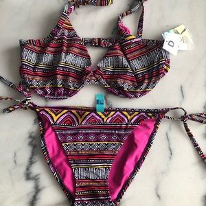 Tribal bikini fits size medium/large